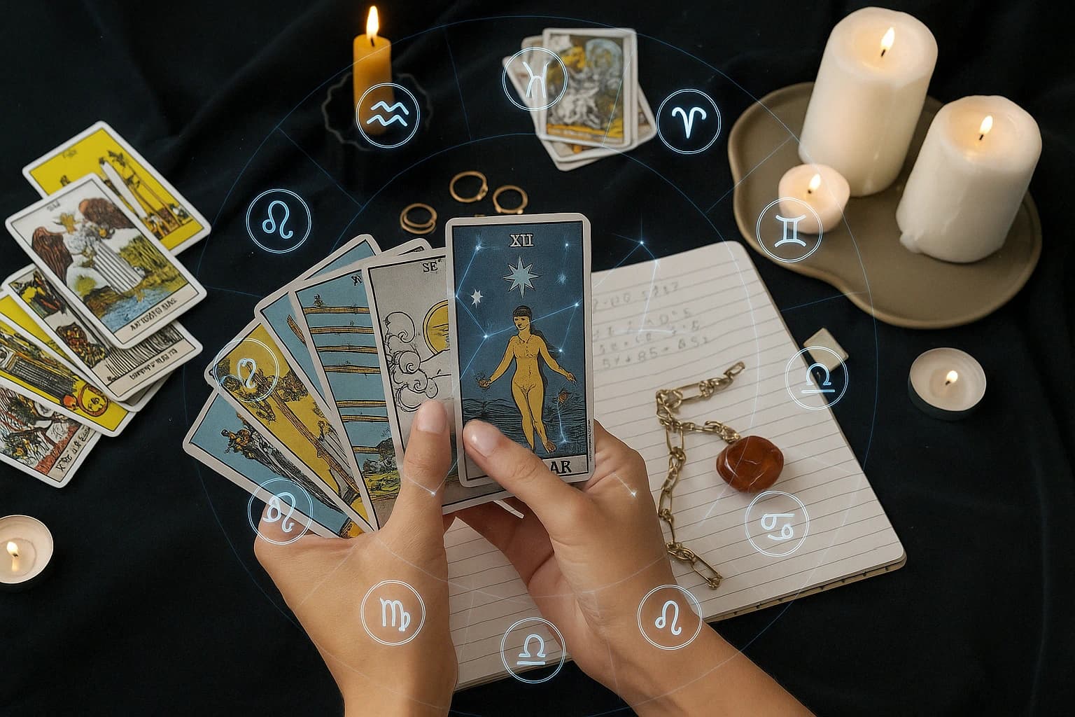 Consultation avec un expert tarologue – tirage de cartes de tarot et interprétation astrologique en ligne sur IdealVoyance